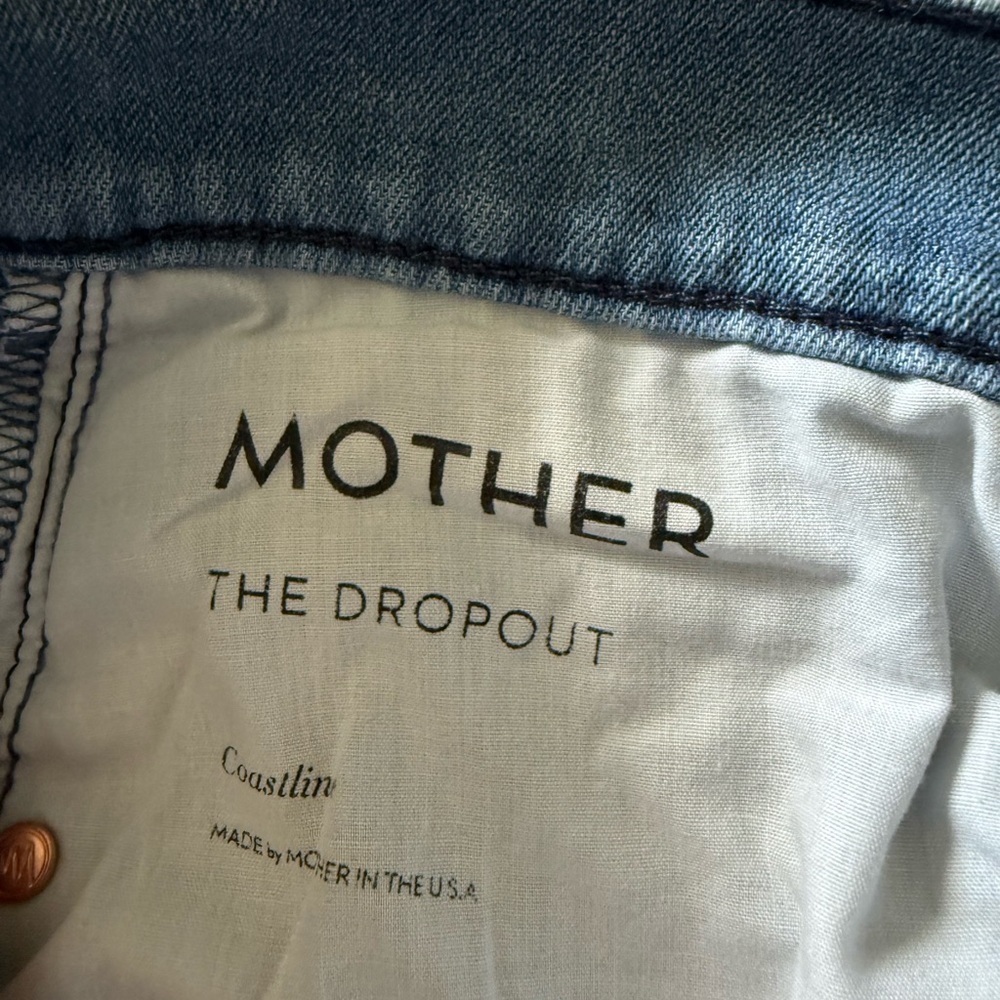 Mother The Dropout Jeans Size 25 Coastline Light Wash Lightweight Denim - Picture 8 of 11